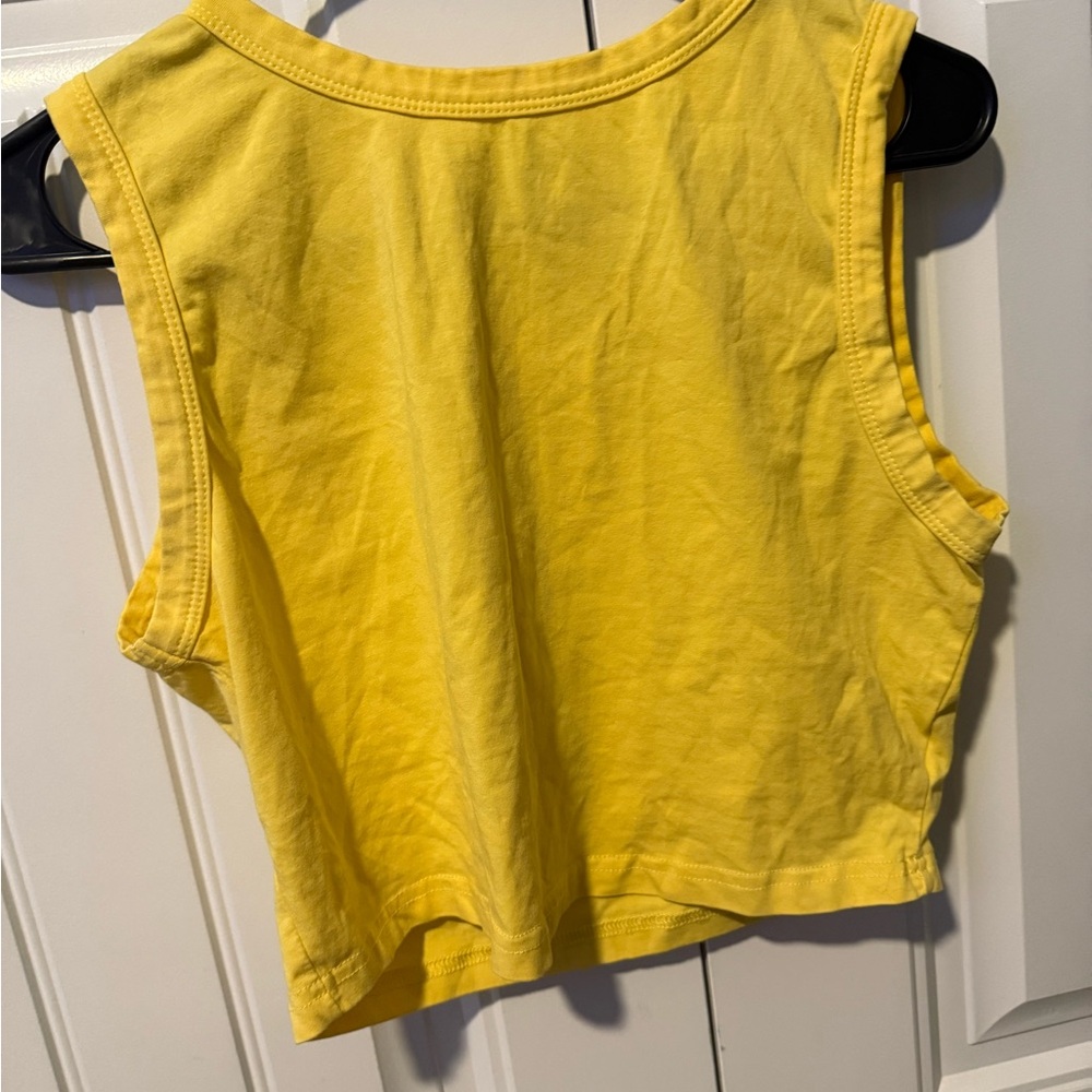 Yellow Sleeveless Women's Top